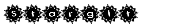 Stargit font preview